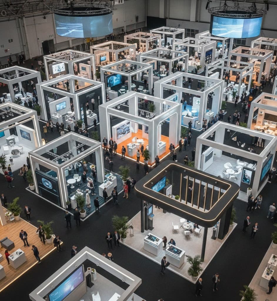 Montaje evento corporativo con instalaciones modulares