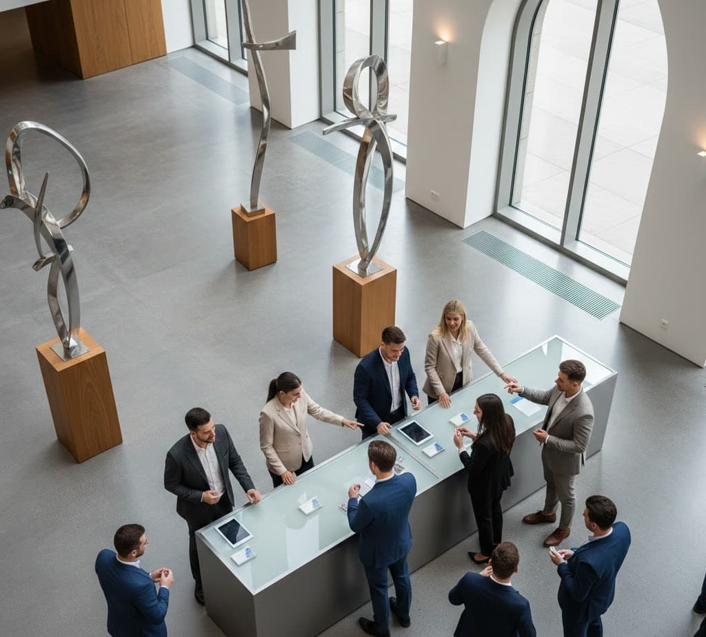 Networking en evento empresarial