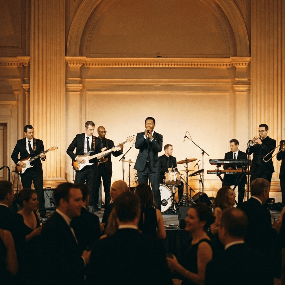 Live music with professional bands for corporate events Spain